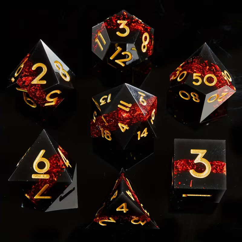 Maroon Sharp Dice