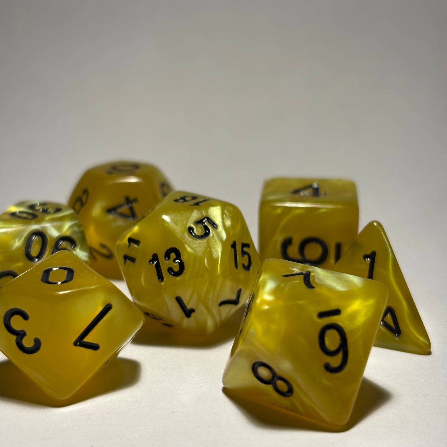 Lemon Drop Dice Set