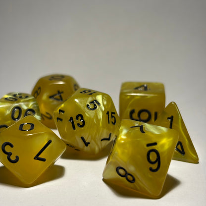Lemon Drop Dice Set