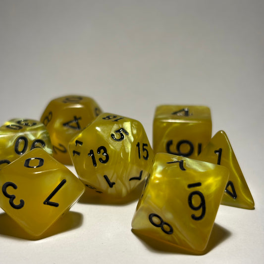 Lemon Drop Dice Set