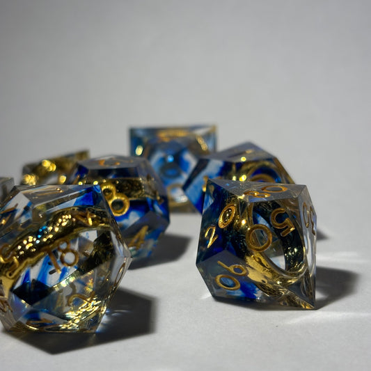 Gold Ring Dice Set