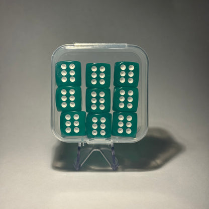 Colourful translucent D6 set