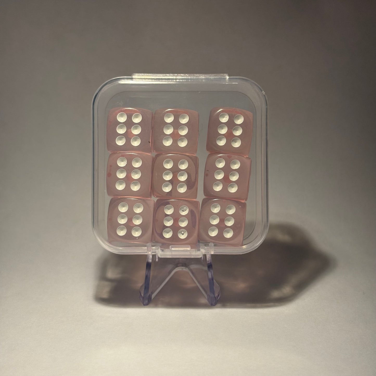 Colourful translucent D6 set