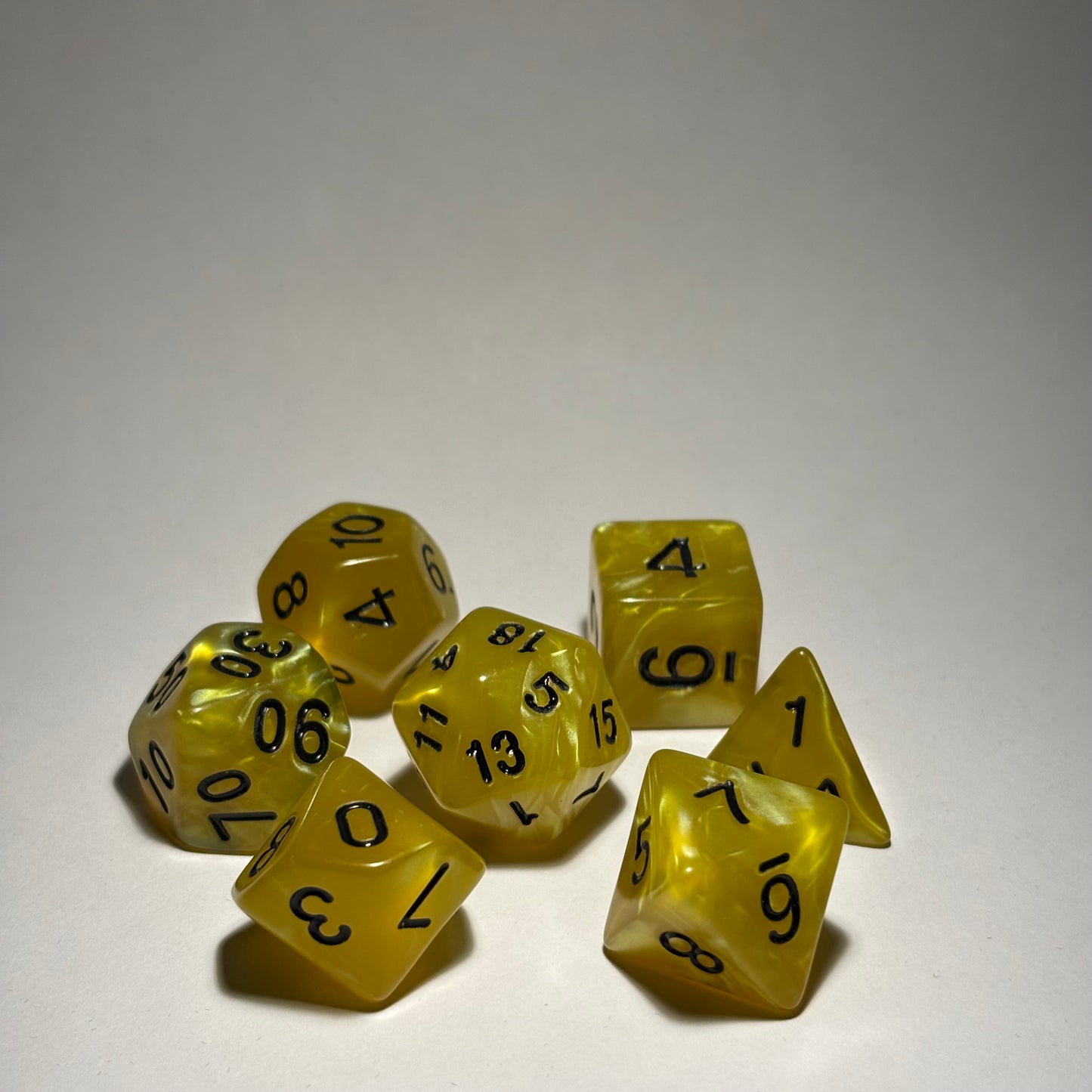 Lemon Drop Dice Set