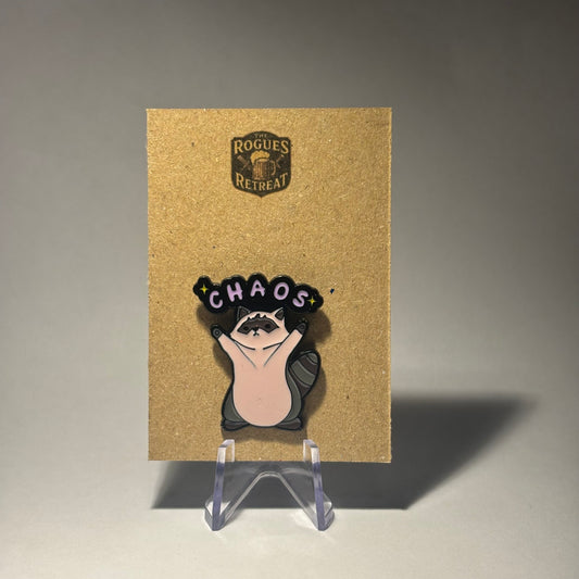 Chaos Racoon Pin