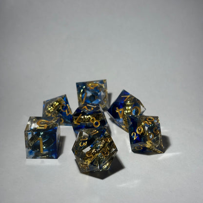 Gold Ring Dice Set