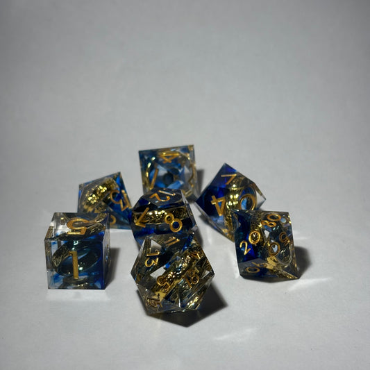 Gold Ring Dice Set