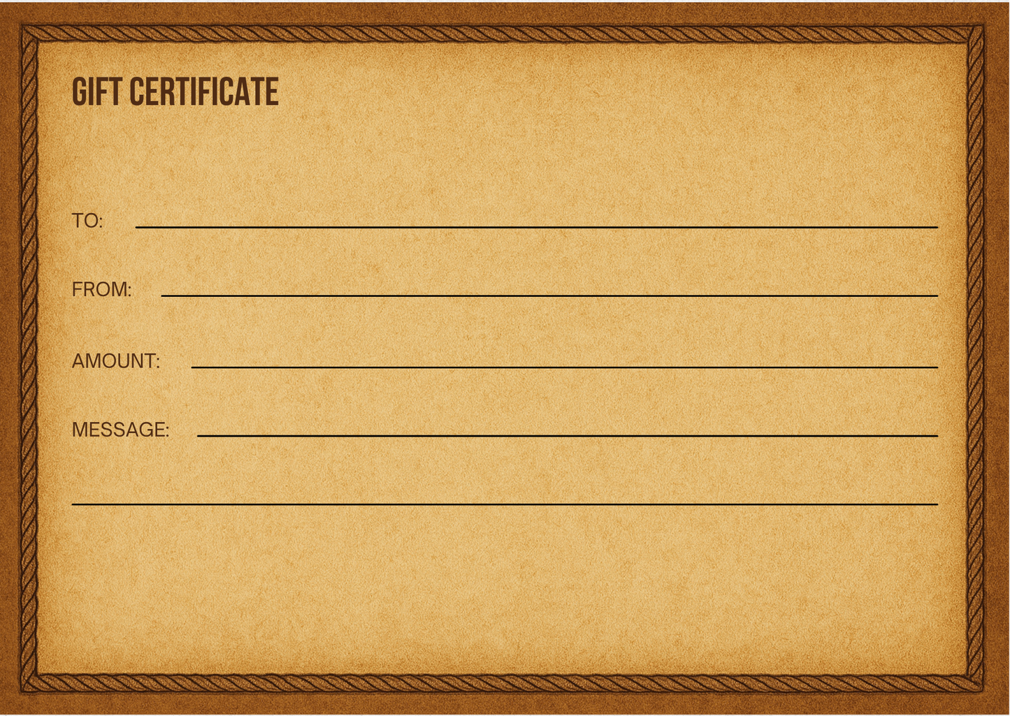 The Rogues Retreat Gift Card