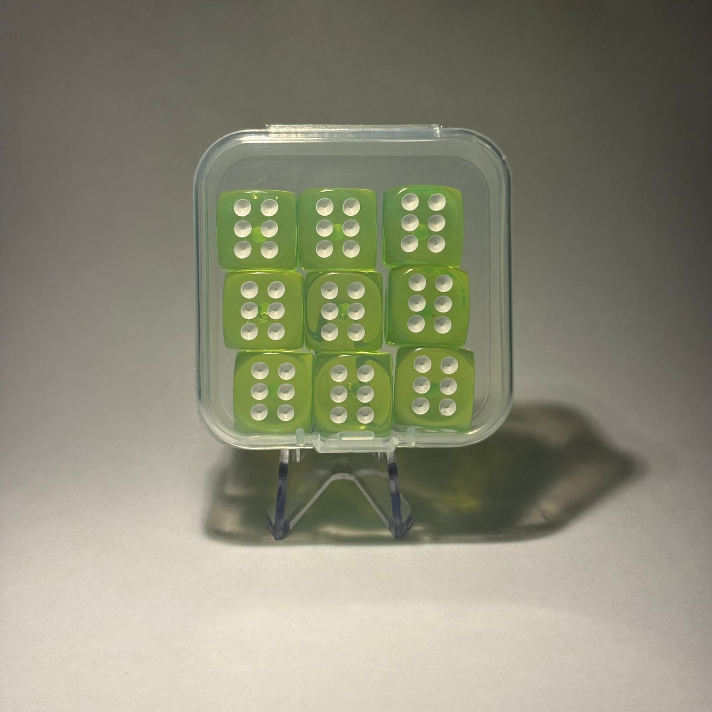 Colourful translucent D6 set