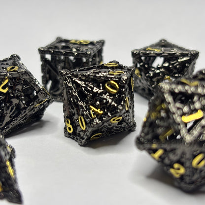 Metal Hollow Ghost Dice