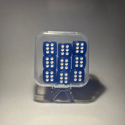 Colourful translucent D6 set