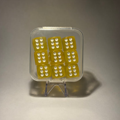 Colourful translucent D6 set