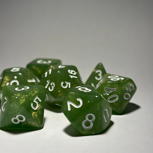 Pear drop Dice Set
