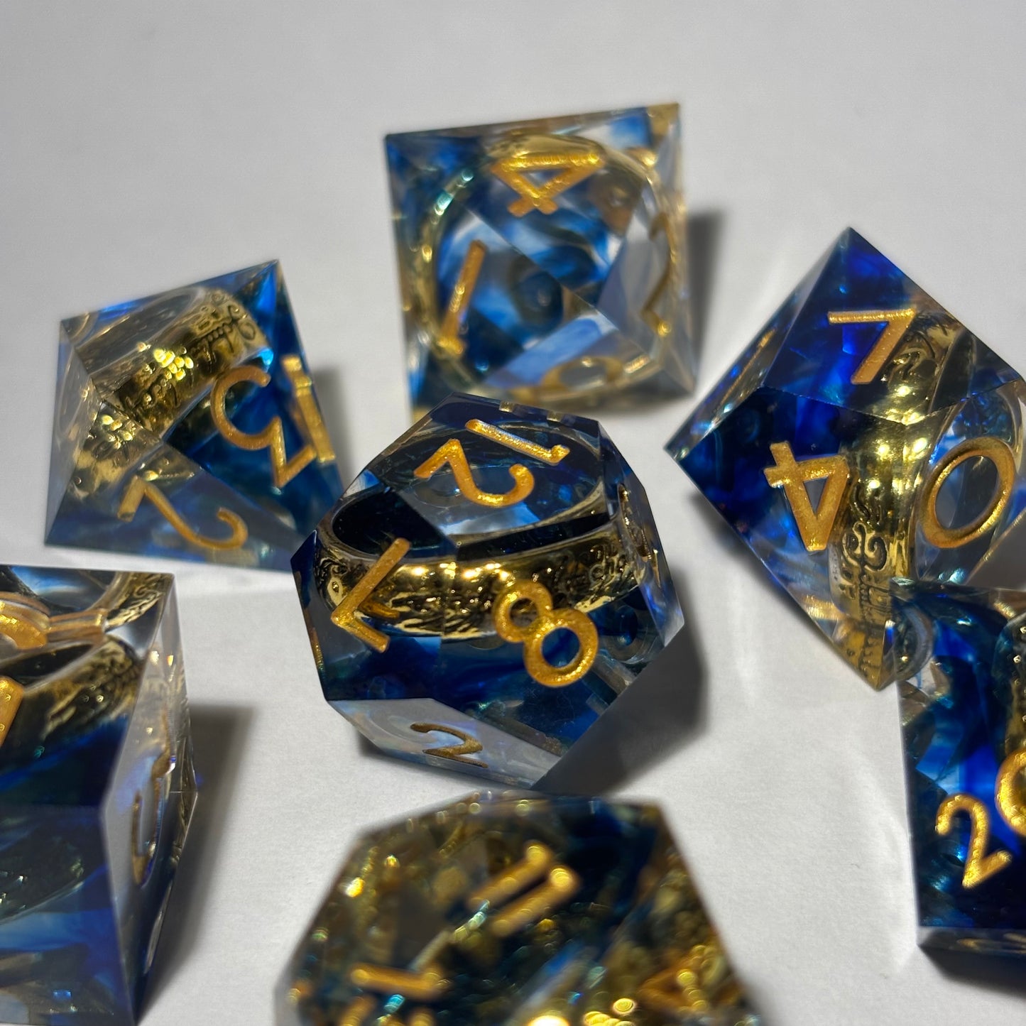 Gold Ring Dice Set