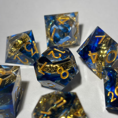 Gold Ring Dice Set