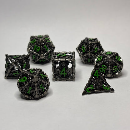 Metal Hollow Reaper Dice Set