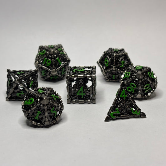 Metal Hollow Reaper Dice Set