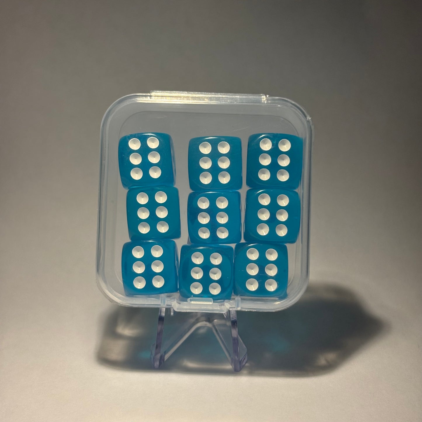 Colourful translucent D6 set
