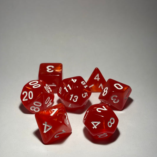 “Seeing Red” Dice Set