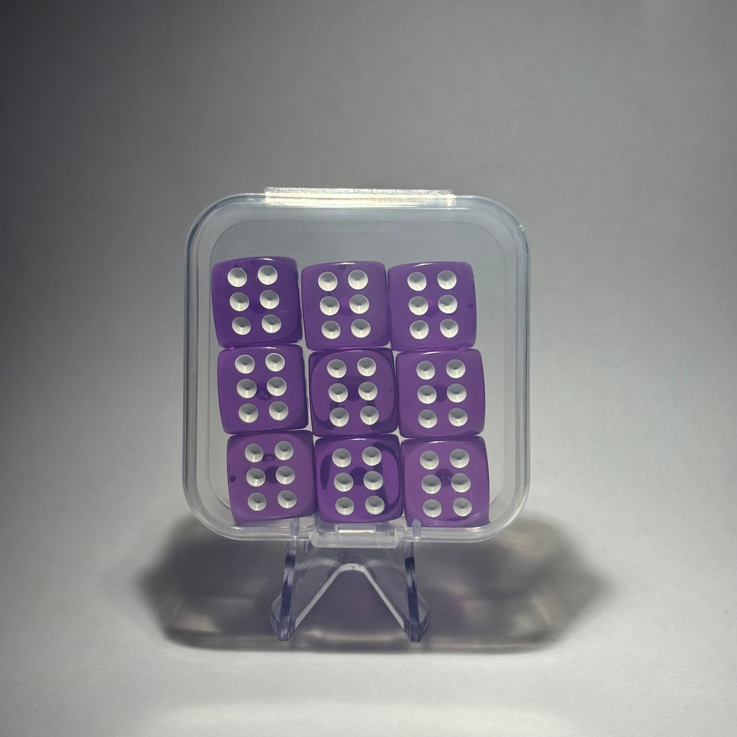 Colourful translucent D6 set