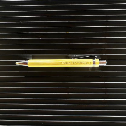 Engraved Bamboo Pen (Black Ink)