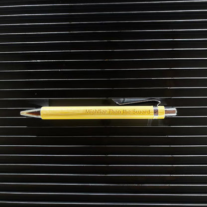 Engraved Bamboo Pen (Black Ink)