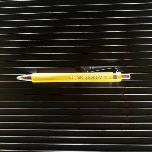 Engraved Bamboo Pen (Black Ink)