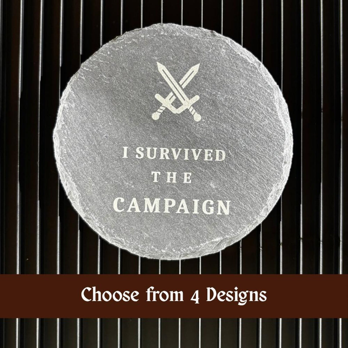 Set of 4 Engraved Slate Coasters