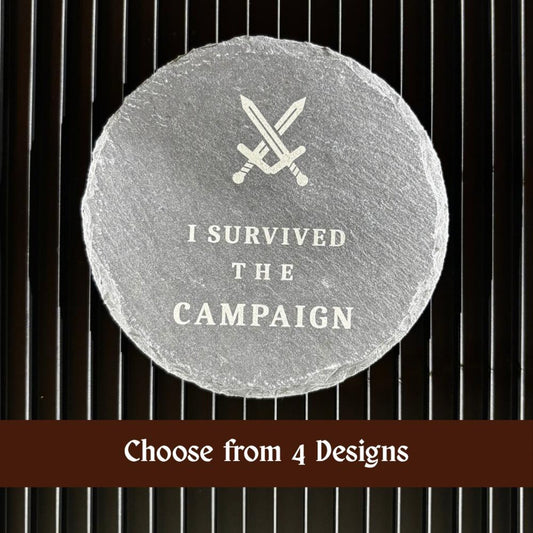 Set of 4 Engraved Slate Coasters