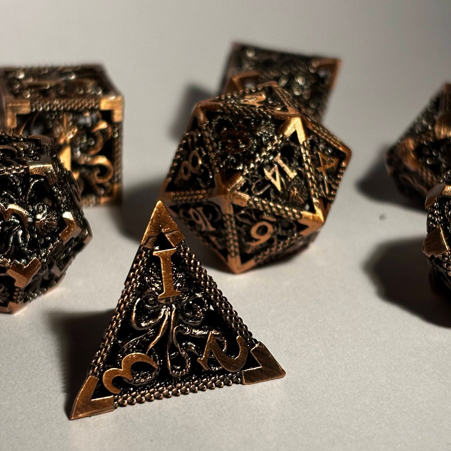 Octopus Hollow Metal Dice
