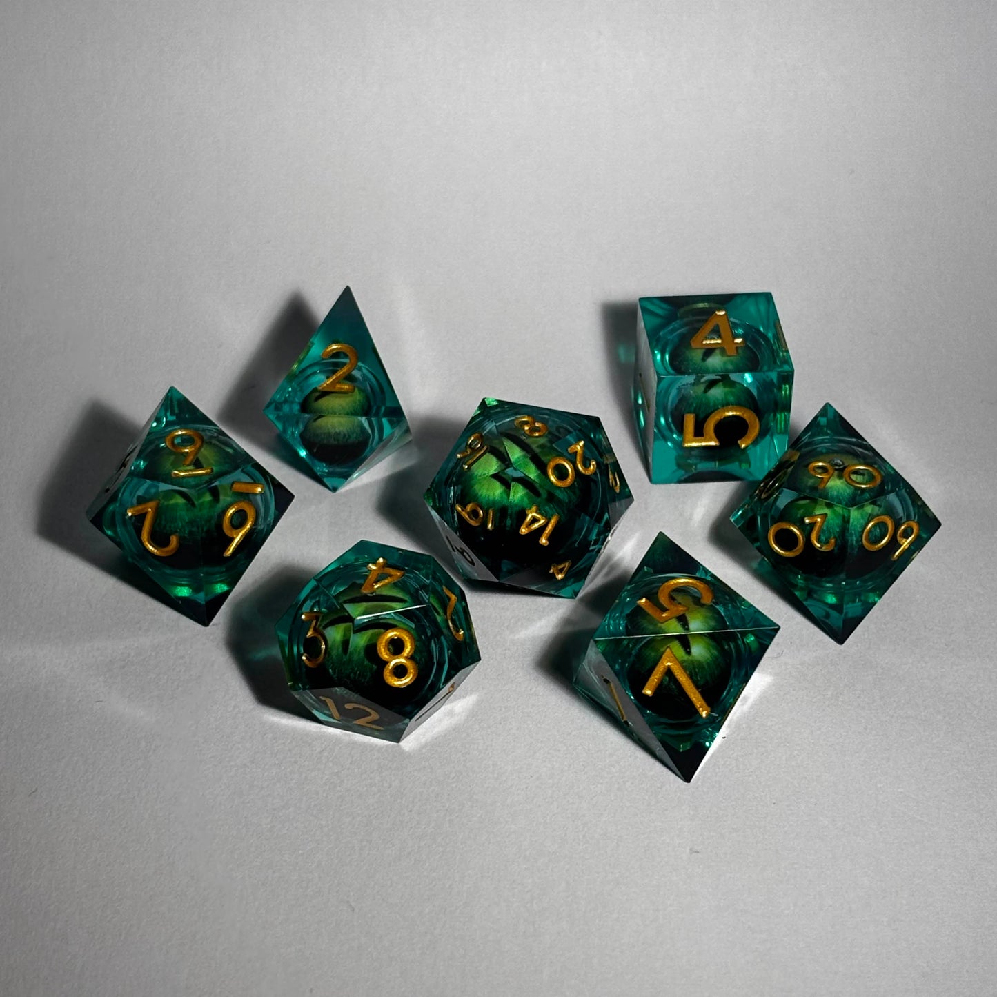Green Eyed Monster Dice
