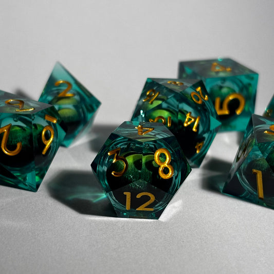 Green Eyed Monster Dice