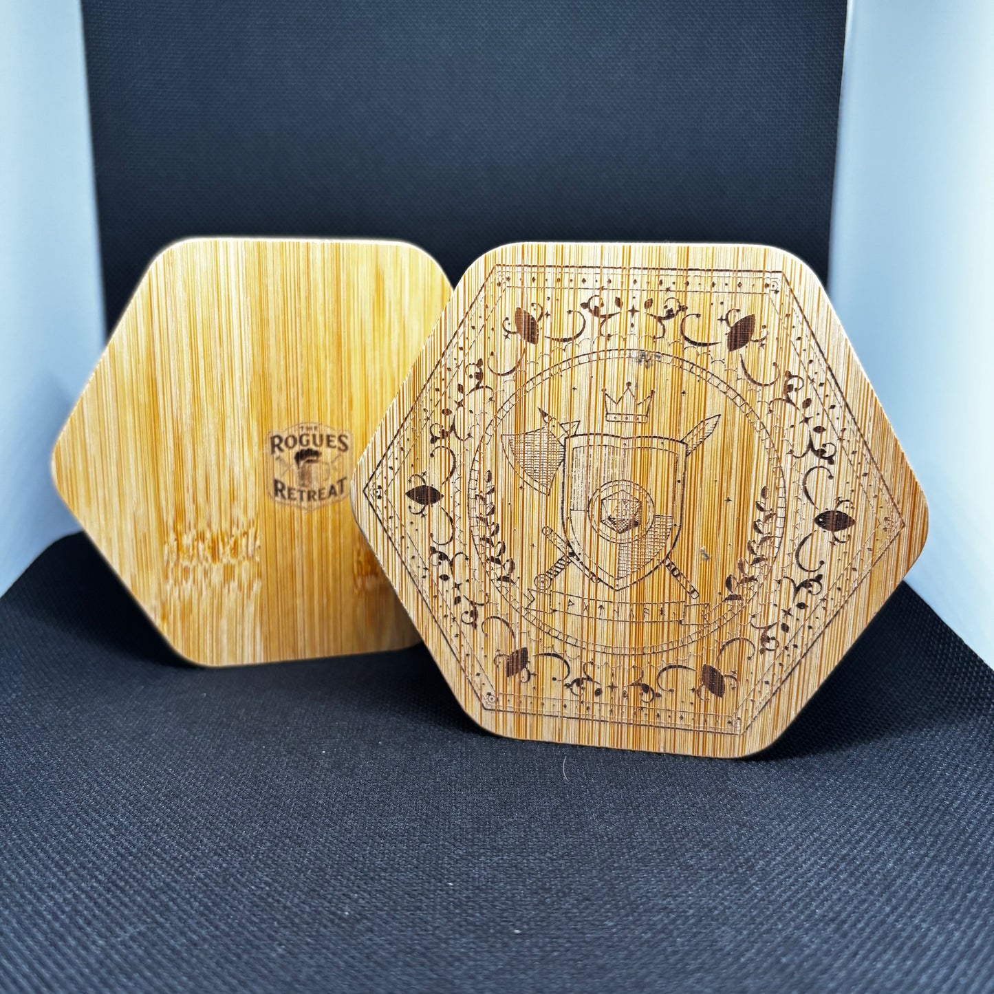 Hexagon Wooden Dice Box