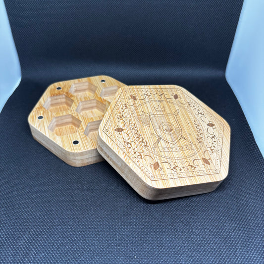 Hexagon Wooden Dice Box