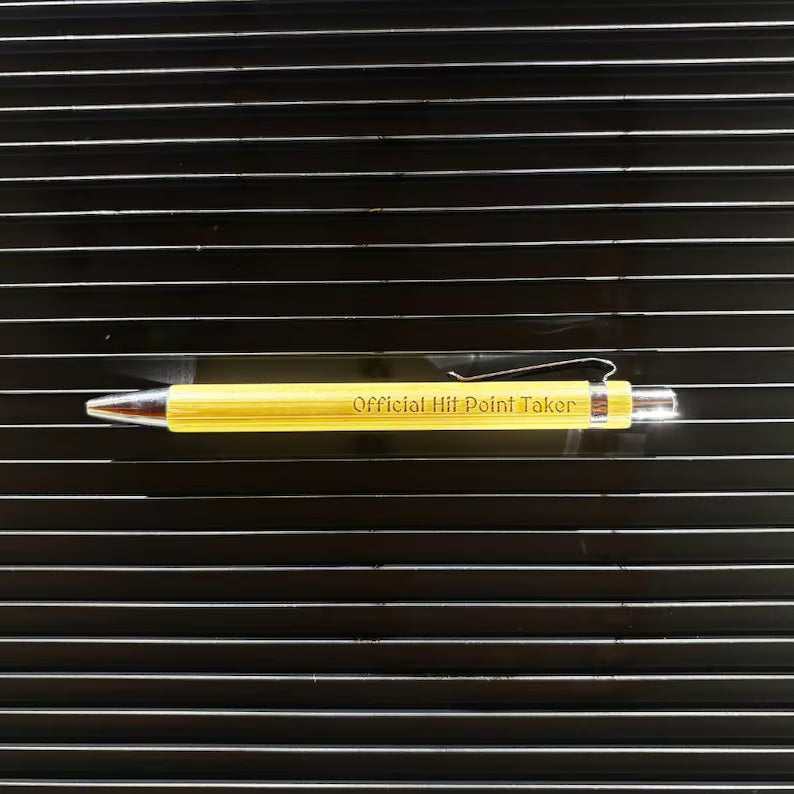 Engraved Bamboo Pen (Black Ink)